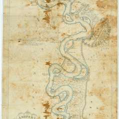 Ashport to Memphis Confederate Map, ca. 1861