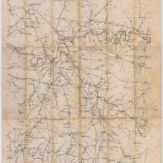 Benjamin F. Cheatham Map of Nashville and Surrounding Counties 