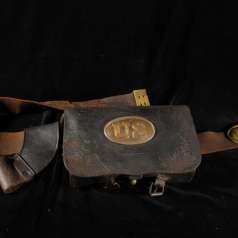 Civil War Cartridge Box and Belt