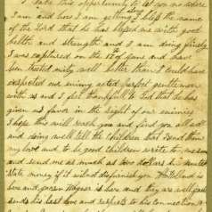 Letter from Asa D. Oakley in Northern prison camp to 