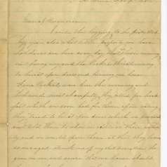 Letter from Mary Rooker to General William Rosecrans