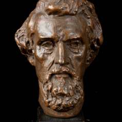 Plaster study for head of Nathan Bedford Forrest statue