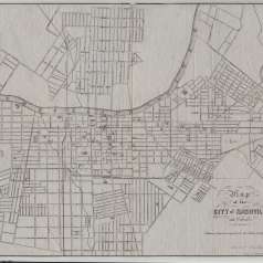 Nashville City Map 1860-1861