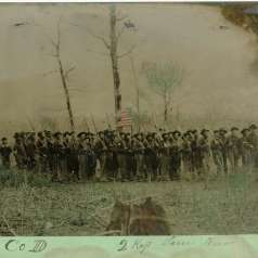 Hand-Colored Tintype of Co. D, 2nd Tennessee Cavalry Regiment