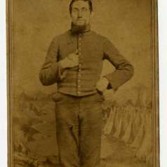 Cabinet card of Robert Caruthers Maupin