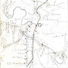 Map of Franklin, Tennessee, 1864